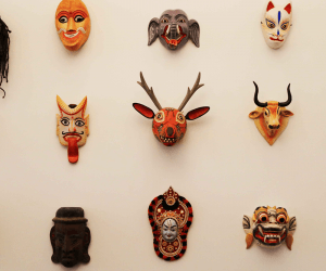 Why are there so many masks at TK Studio?