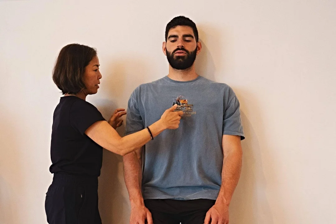 A movement training class for actors at Terry Knickerbocker Studio, exploring physical awareness and impulse