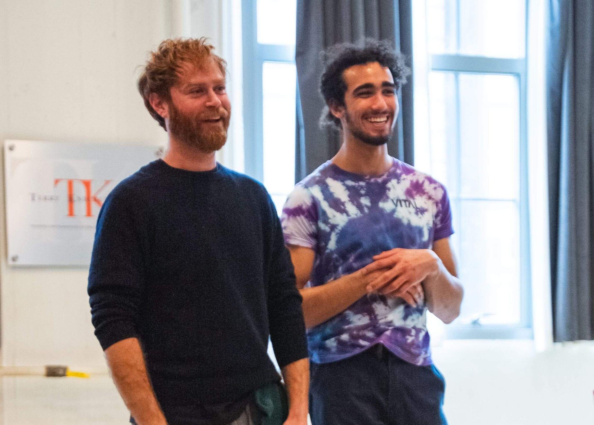 A pair of actors during conservatory training at Terry Knickerbocker Studio in Brooklyn