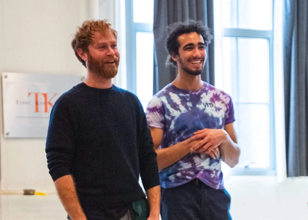 A pair of actors during conservatory training at Terry Knickerbocker Studio in Brooklyn